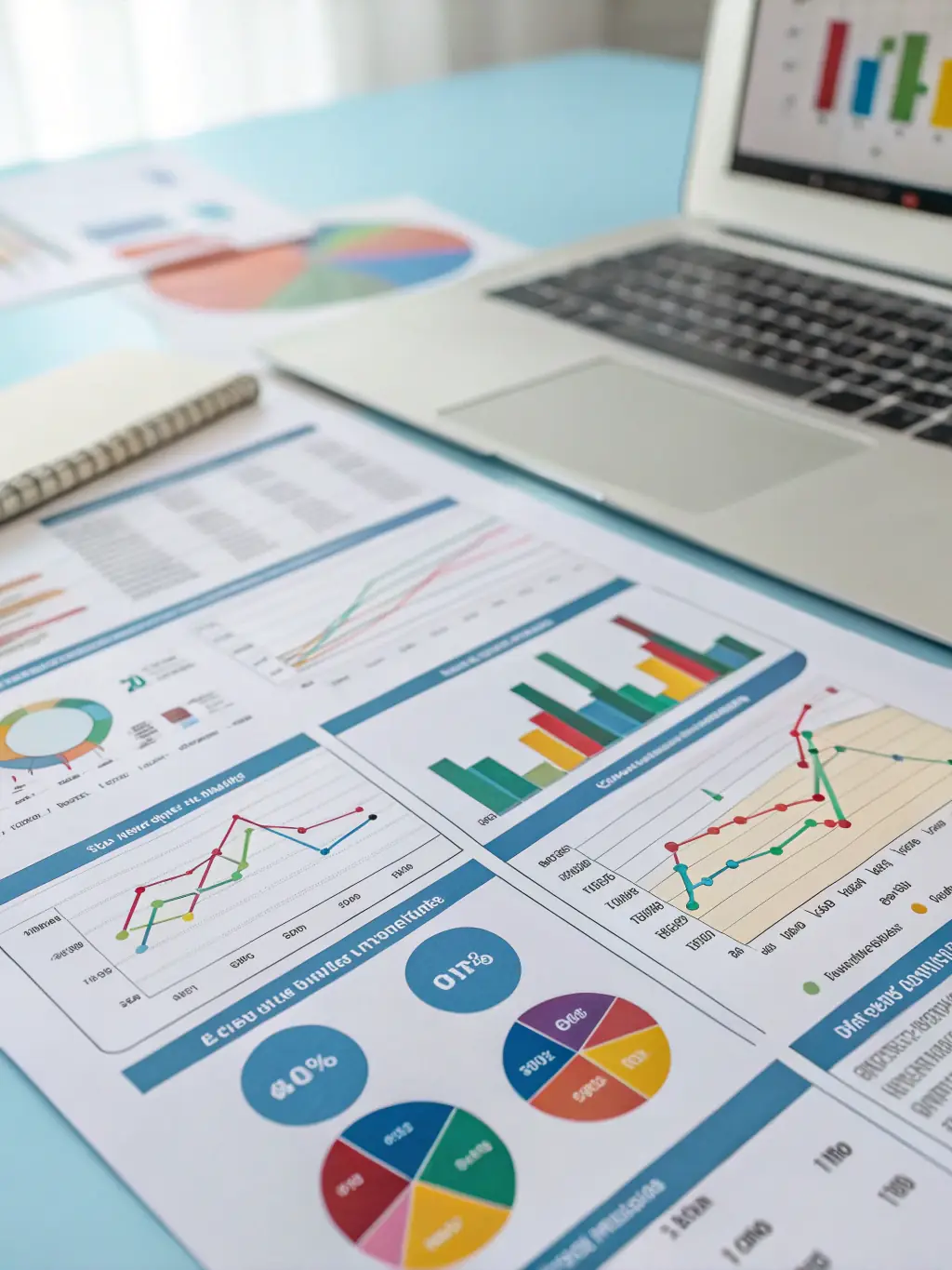 A visually appealing report showcasing key marketing metrics, such as ROI, customer acquisition cost, and lifetime value. The report is well-organized, easy to read, and highlights the most important findings.
