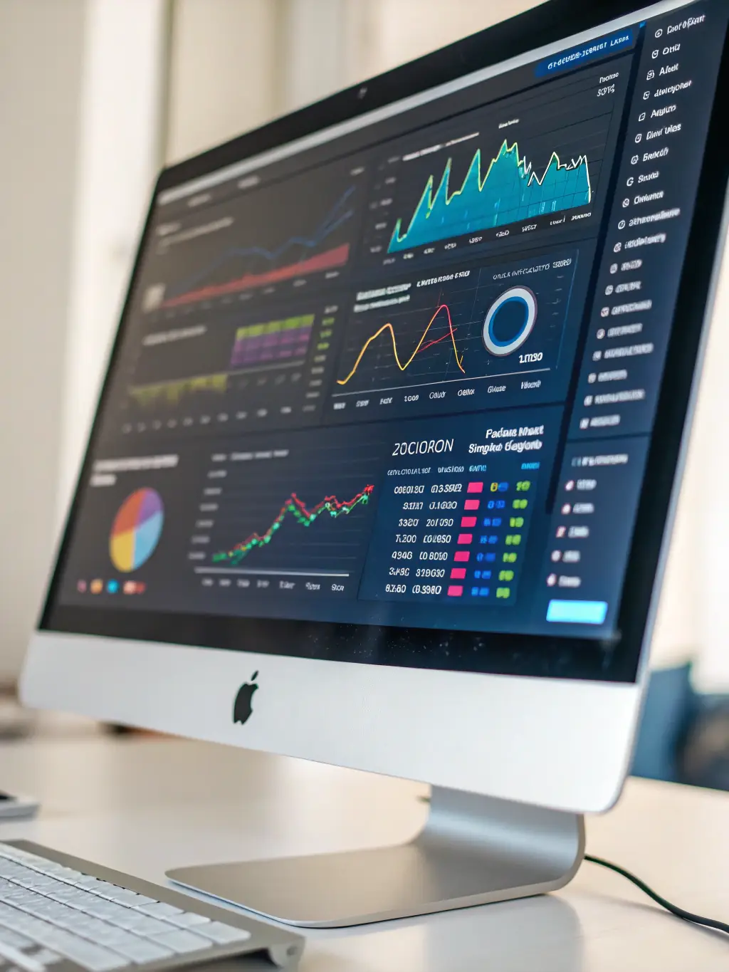 A graph showing a clear upward trend in ROI, with AgenWora's logo subtly integrated. The background is a clean, professional office setting.